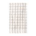 Ritz Classic Check Dish Cloth 100% Cotton Terry Natural/Taupe 23200